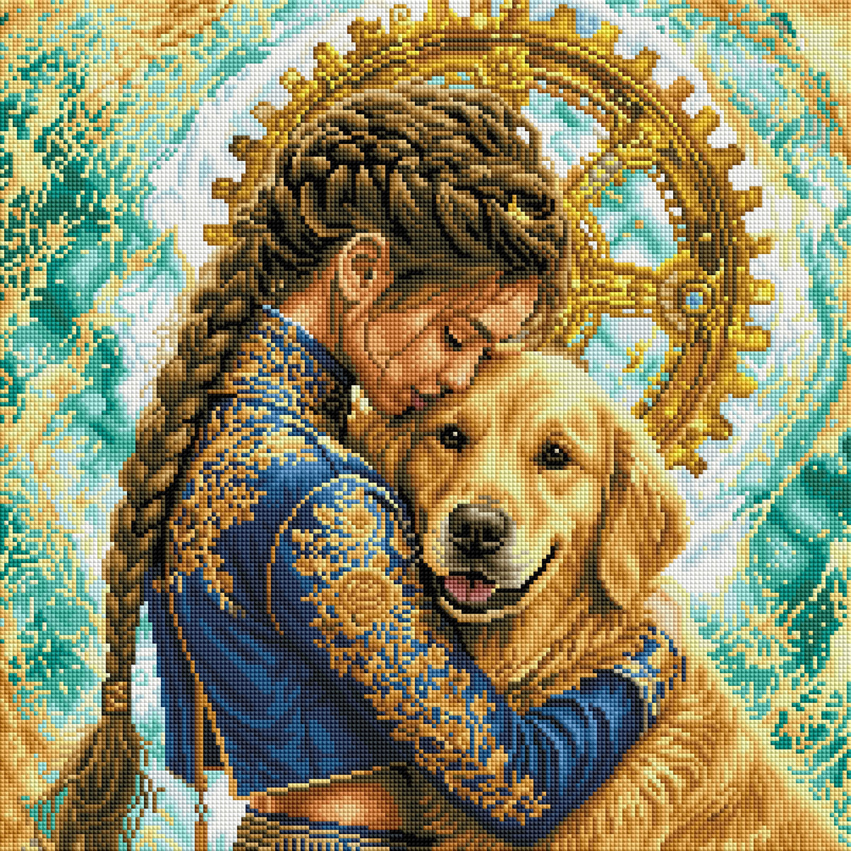 Diamond Painting Legame dorato