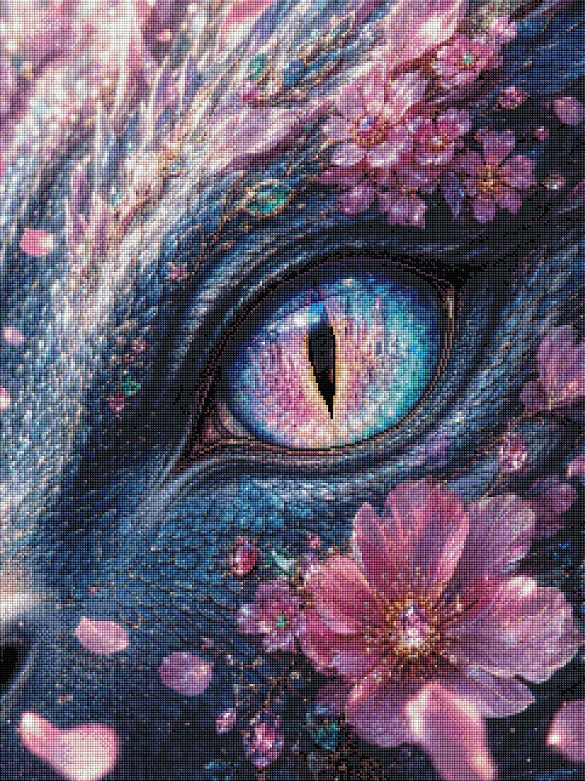 Diamond Painting Occhio del regno di cristallo – Rendering della resa delle diamantine