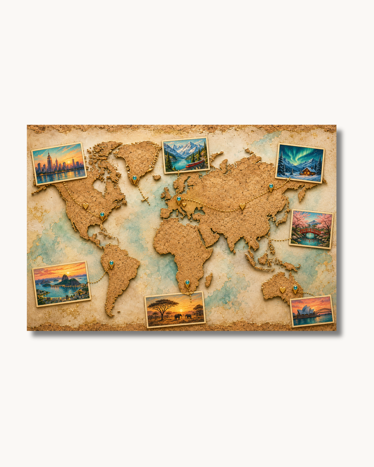 Diamond Painting Die Welt in sieben Erinnerungen