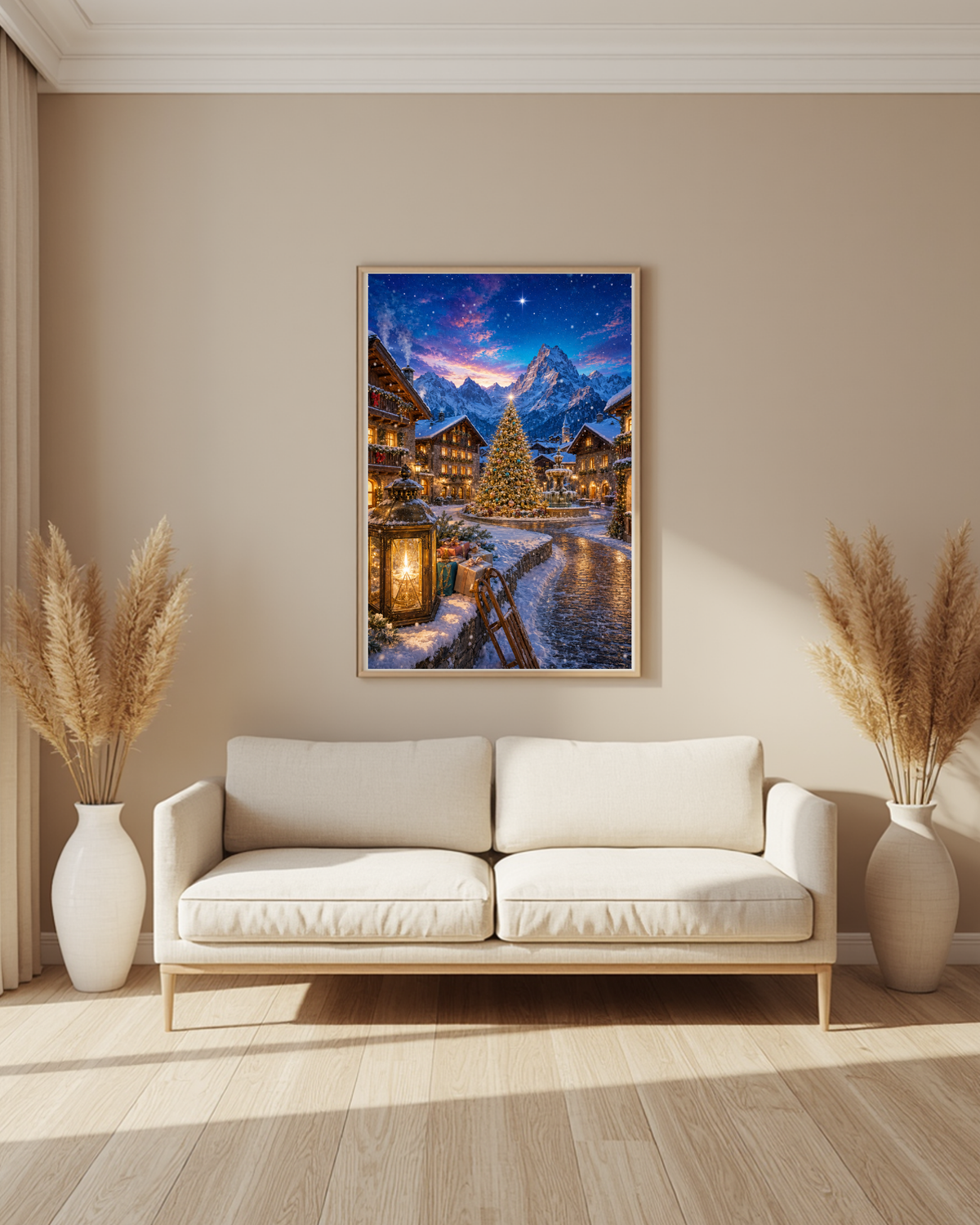 Diamond Painting Weihnachtszauber unter den Alpensternen