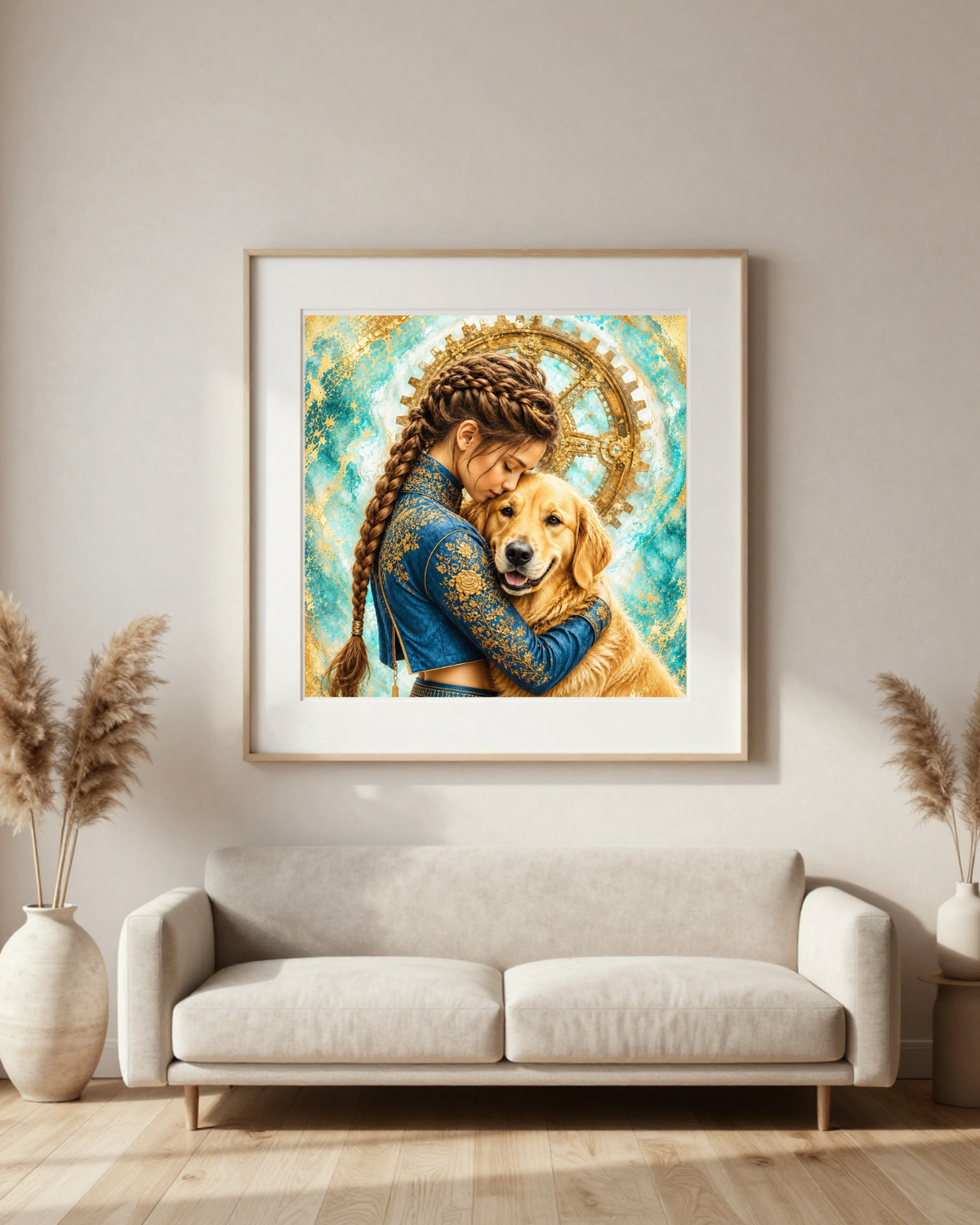 Diamond Painting Legame dorato