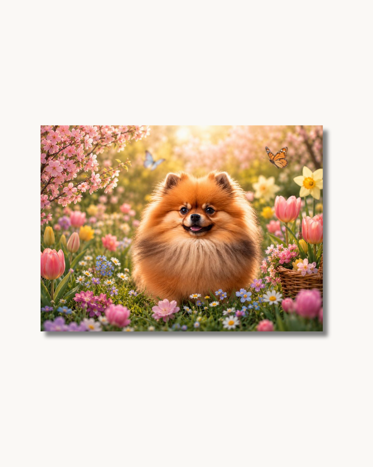 Diamond Painting Spitz nano nell'incanto dei fiori