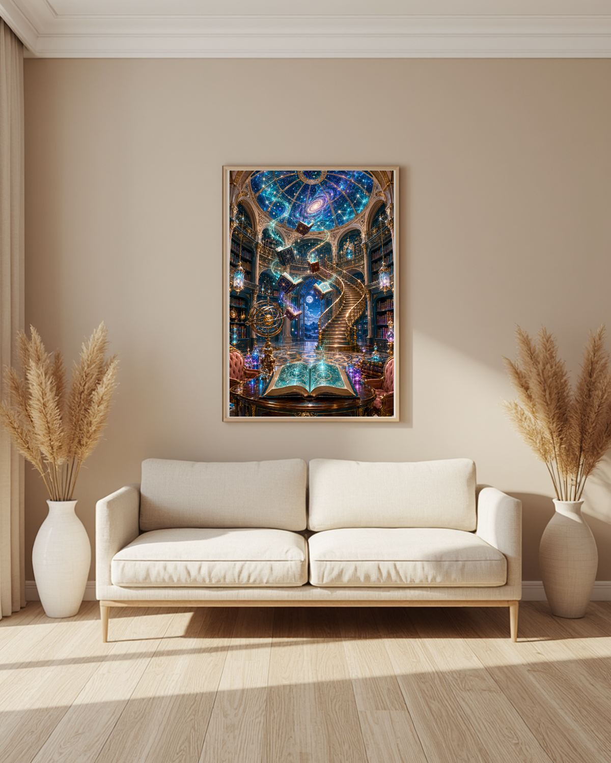 Diamond Painting Biblioteca della magia stellare