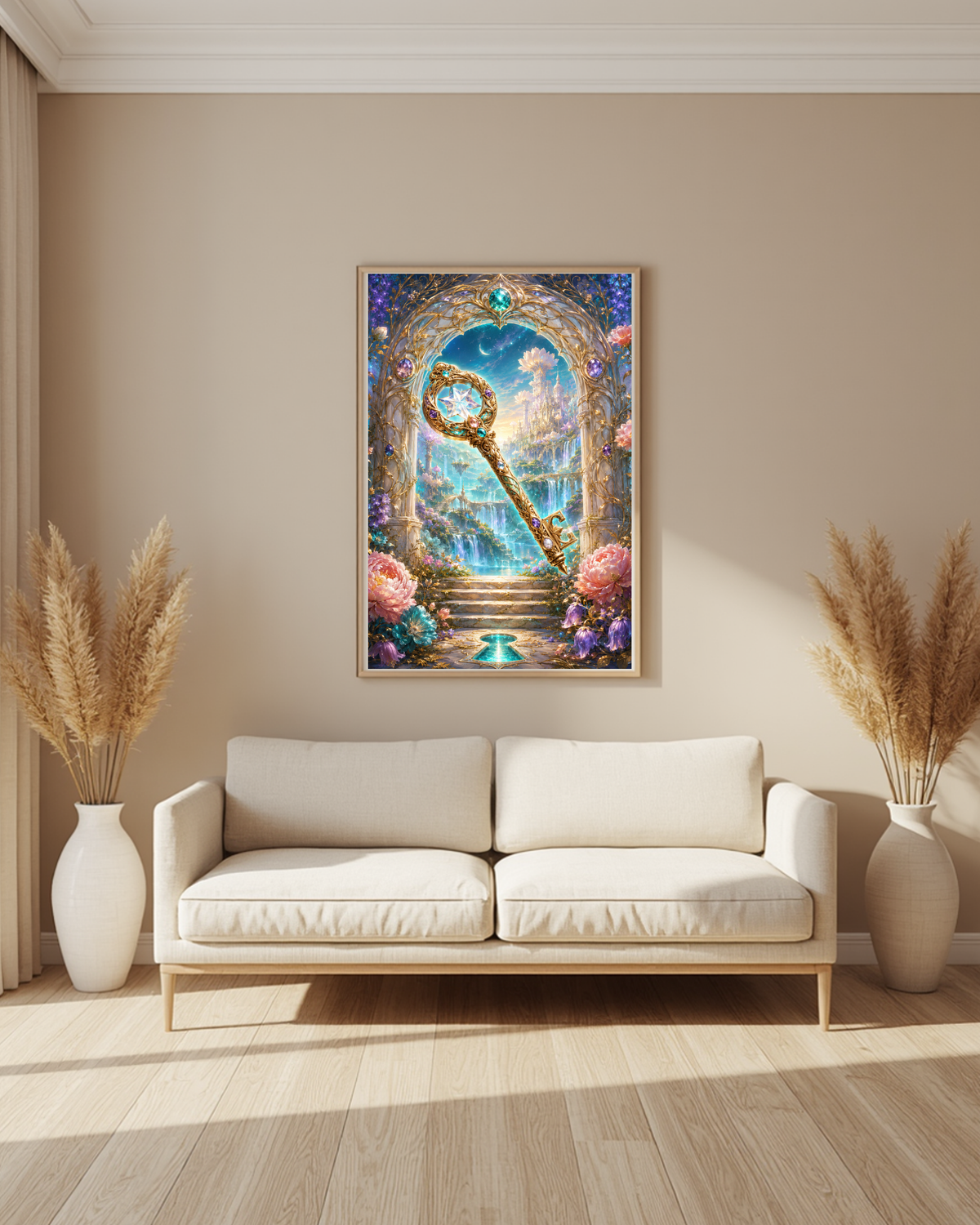 Diamond Painting Schlüssel zum leuchtenden Feenreich